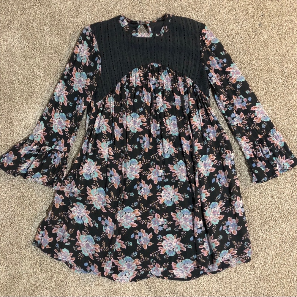 Volcom Super Soft Floral Smock Dress, S